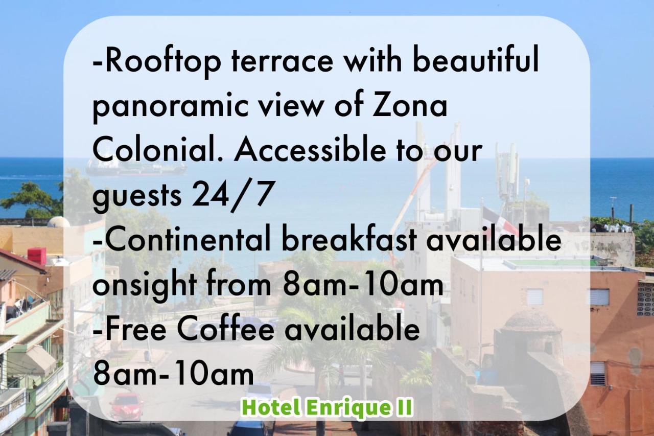 Hotel Enrique II Zona Colonial Vista Al Malecon Santo Domingo Exteriér fotografie